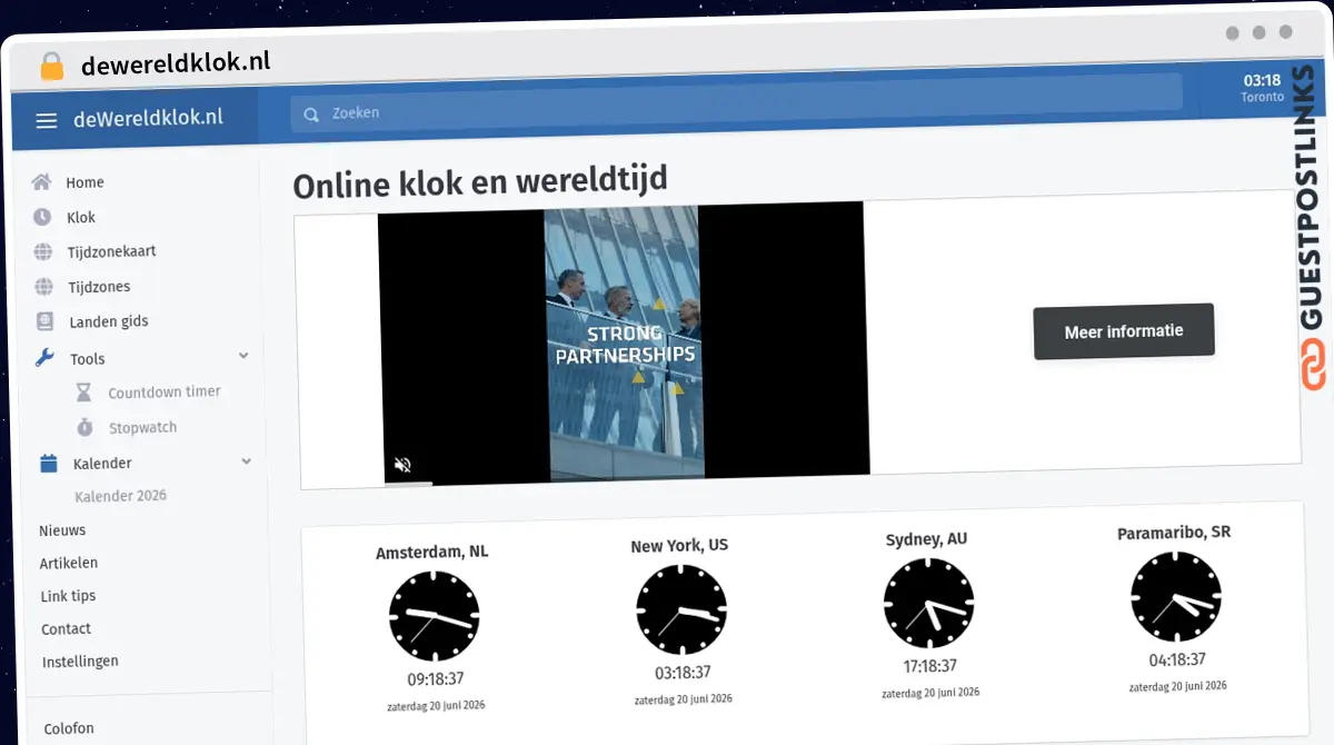 Publish Guest Post on dewereldklok.nl