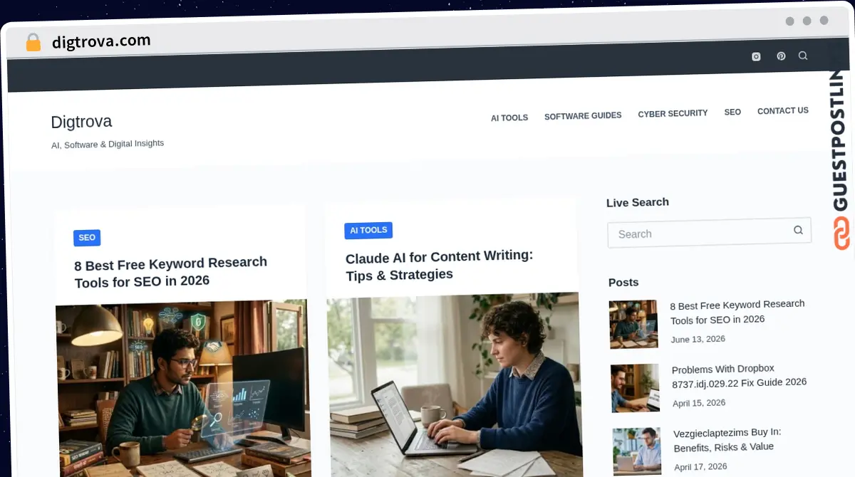 Publish Guest Post on digtrova.com