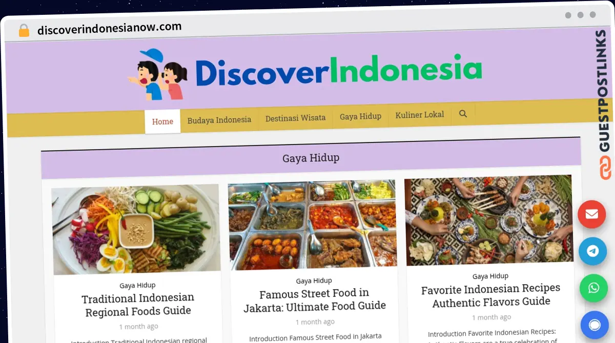 Publish Guest Post on discoverindonesianow.com