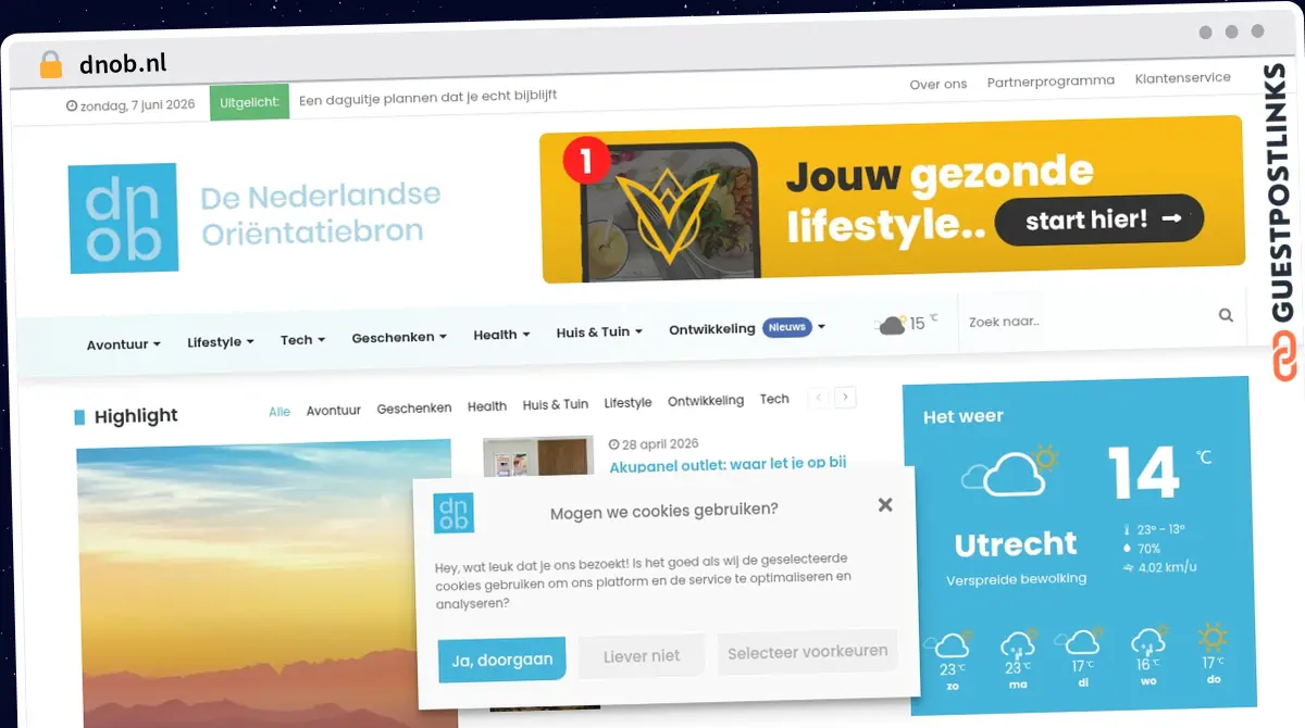 Publish Guest Post on dnob.nl