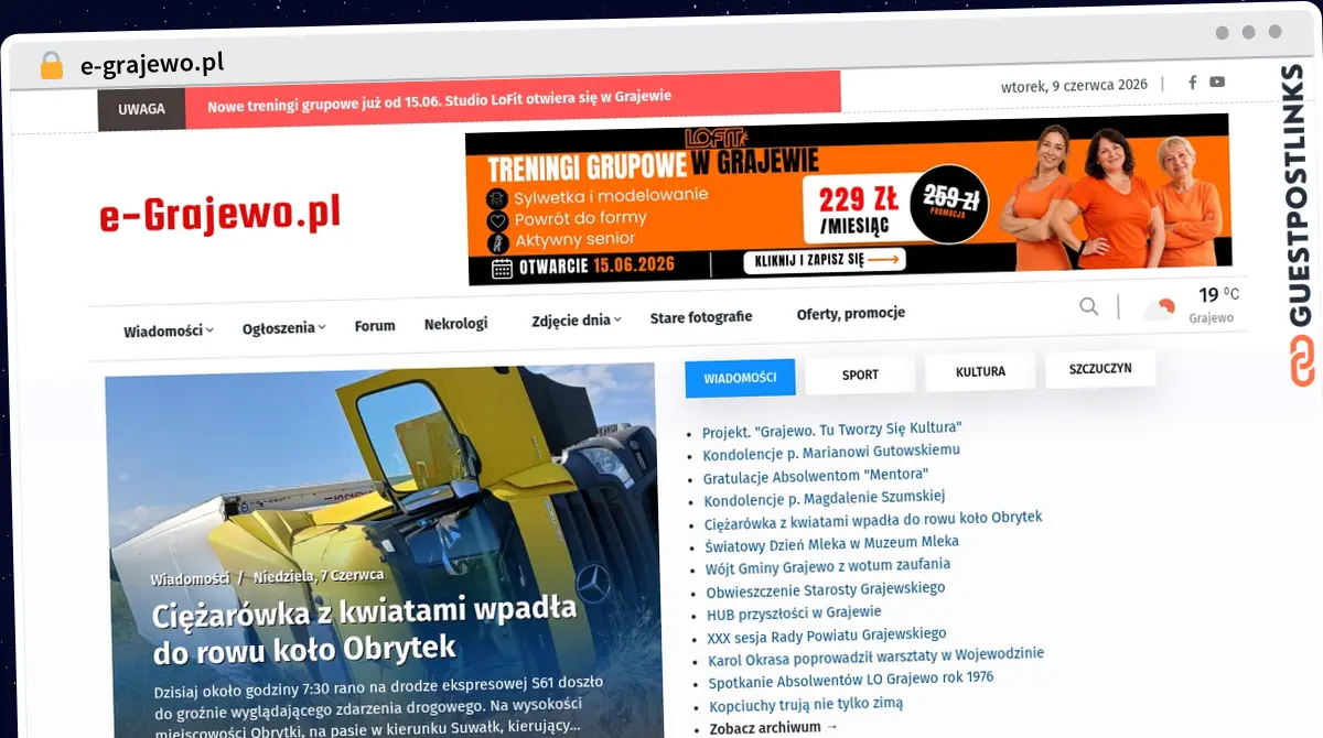 Publish Guest Post on e-grajewo.pl