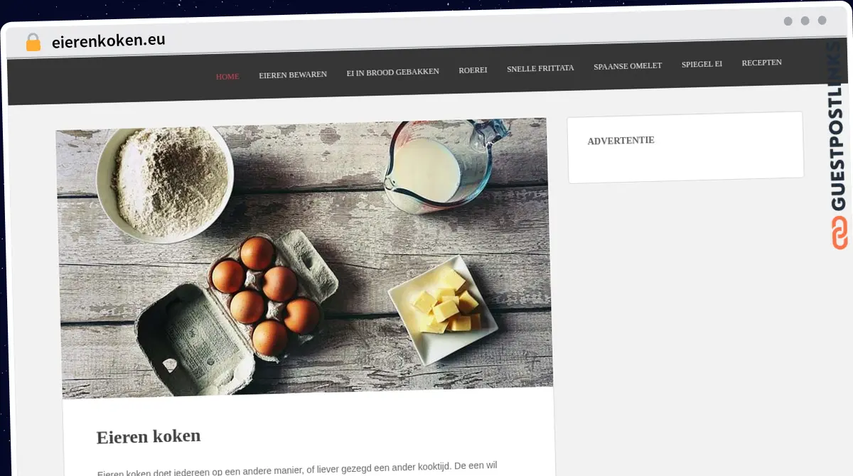 Publish Guest Post on eierenkoken.eu