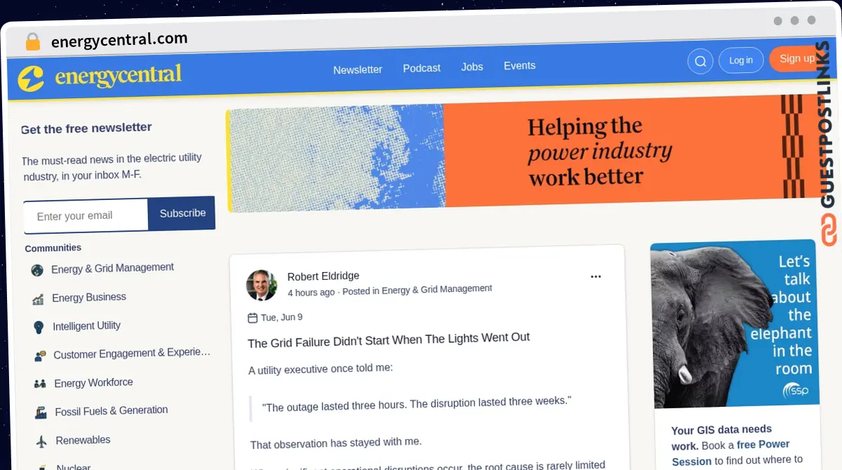 Publish Guest Post on energycentral.com