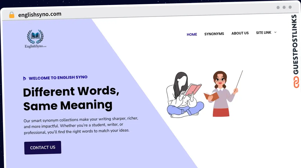 Publish Guest Post on englishsyno.com