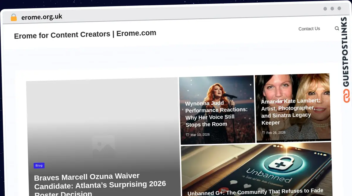 Publish Guest Post on erome.org.uk