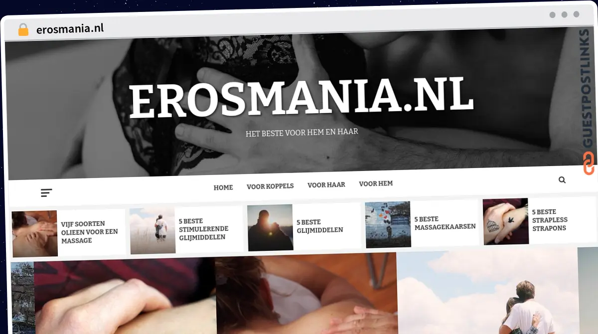 Publish Guest Post on erosmania.nl