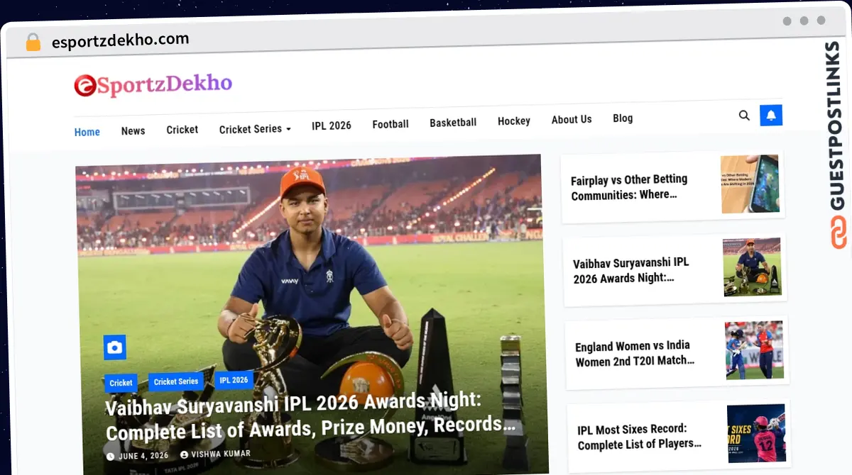 Publish Guest Post on esportzdekho.com