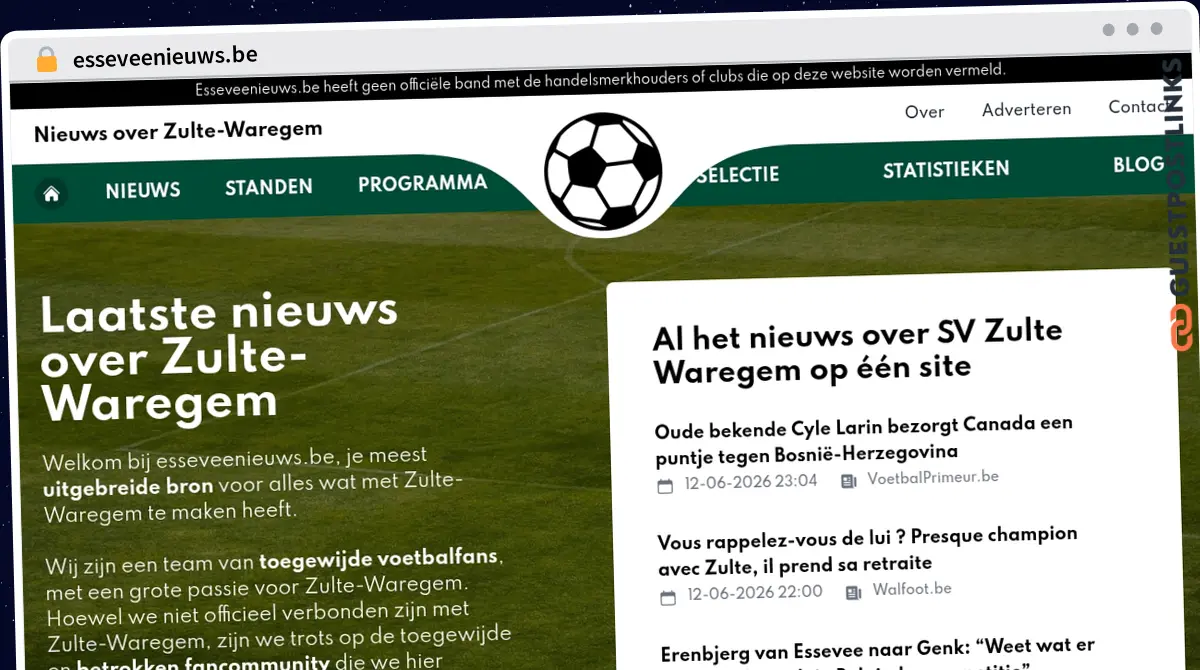 Publish Guest Post on esseveenieuws.be