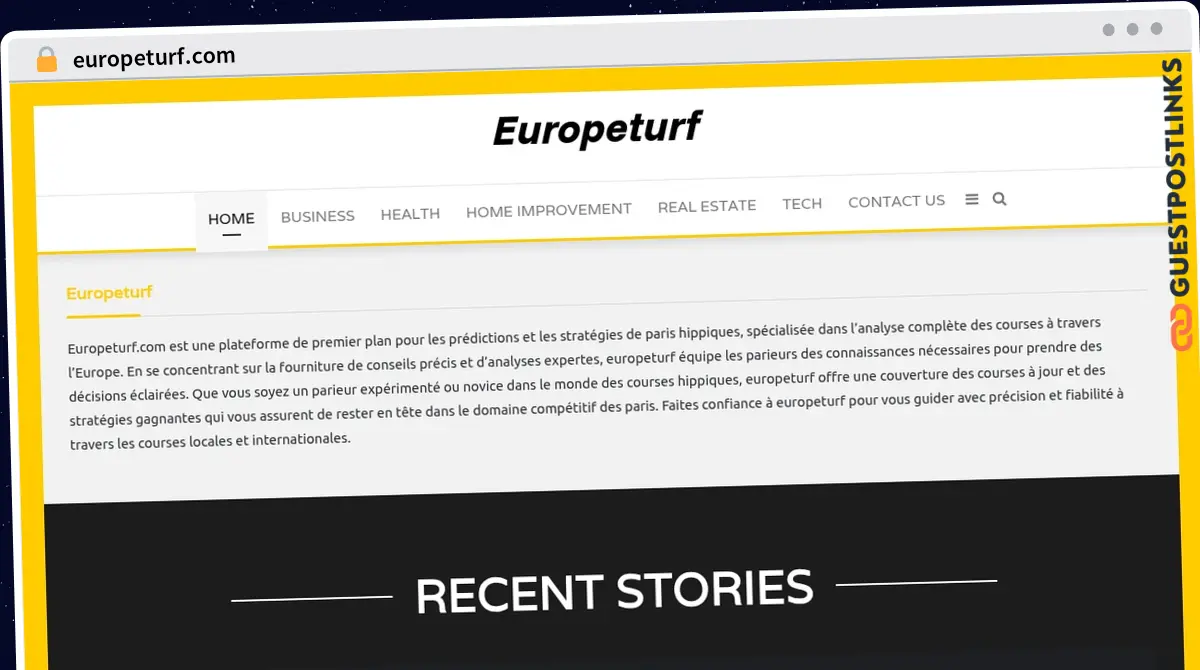 Publish Guest Post on europeturf.com
