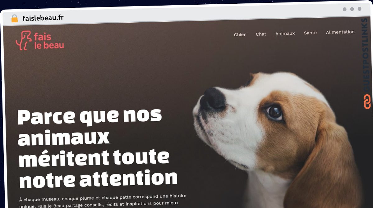 Publish Guest Post on faislebeau.fr