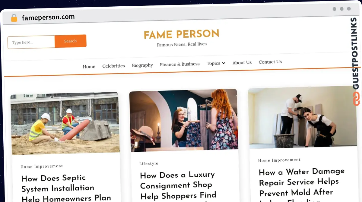 Publish Guest Post on fameperson.com