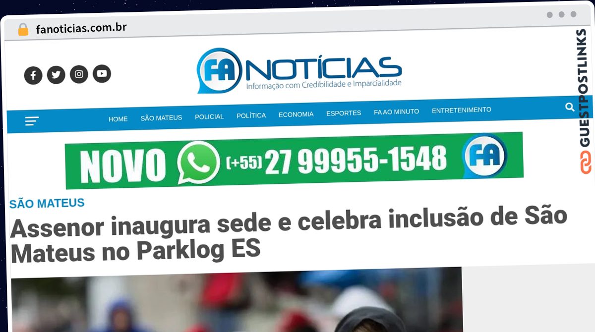 Publish Guest Post on fanoticias.com.br