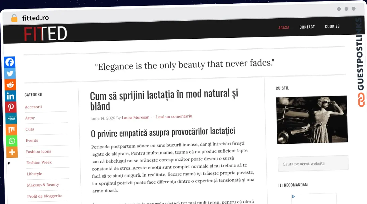 Publish Guest Post on fitted.ro