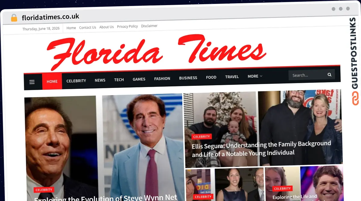 Publish Guest Post on floridatimes.co.uk