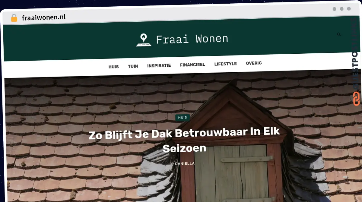 Publish Guest Post on fraaiwonen.nl