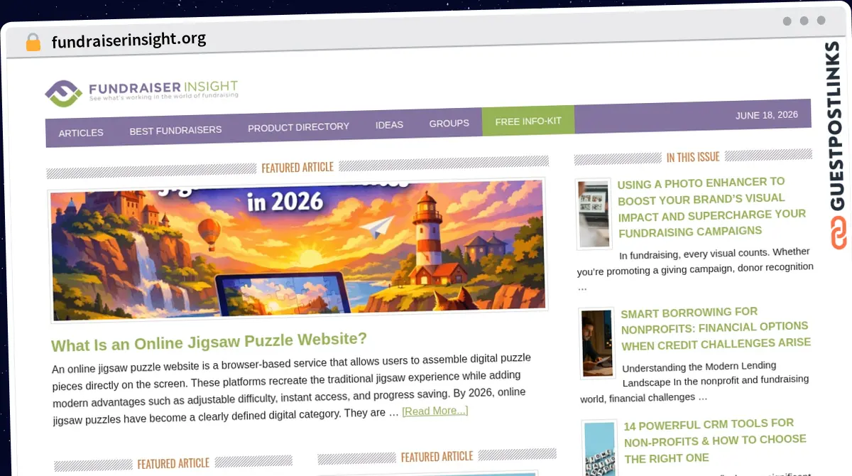 Publish Guest Post on fundraiserinsight.org