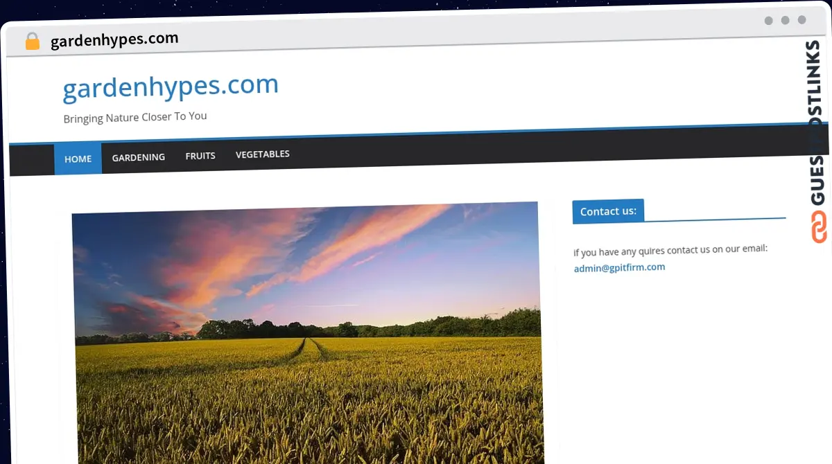 Publish Guest Post on gardenhypes.com