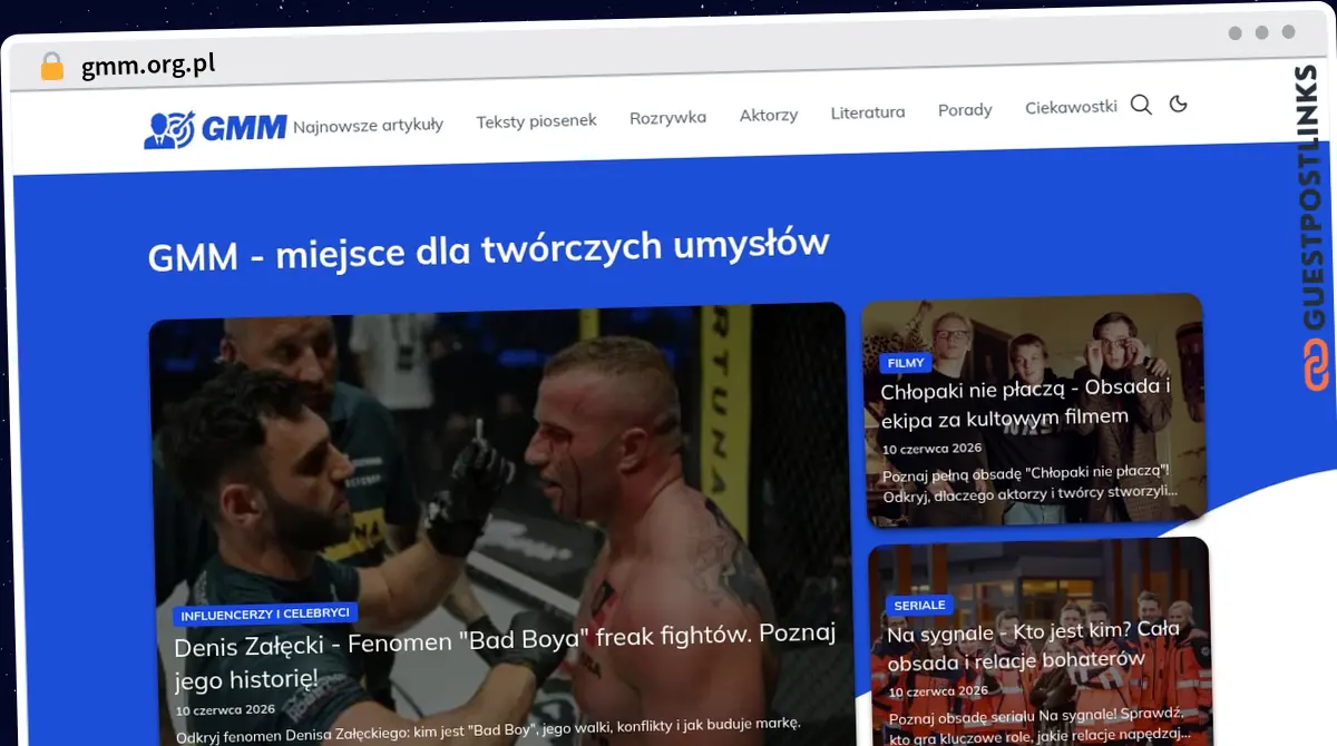 Publish Guest Post on gmm.org.pl