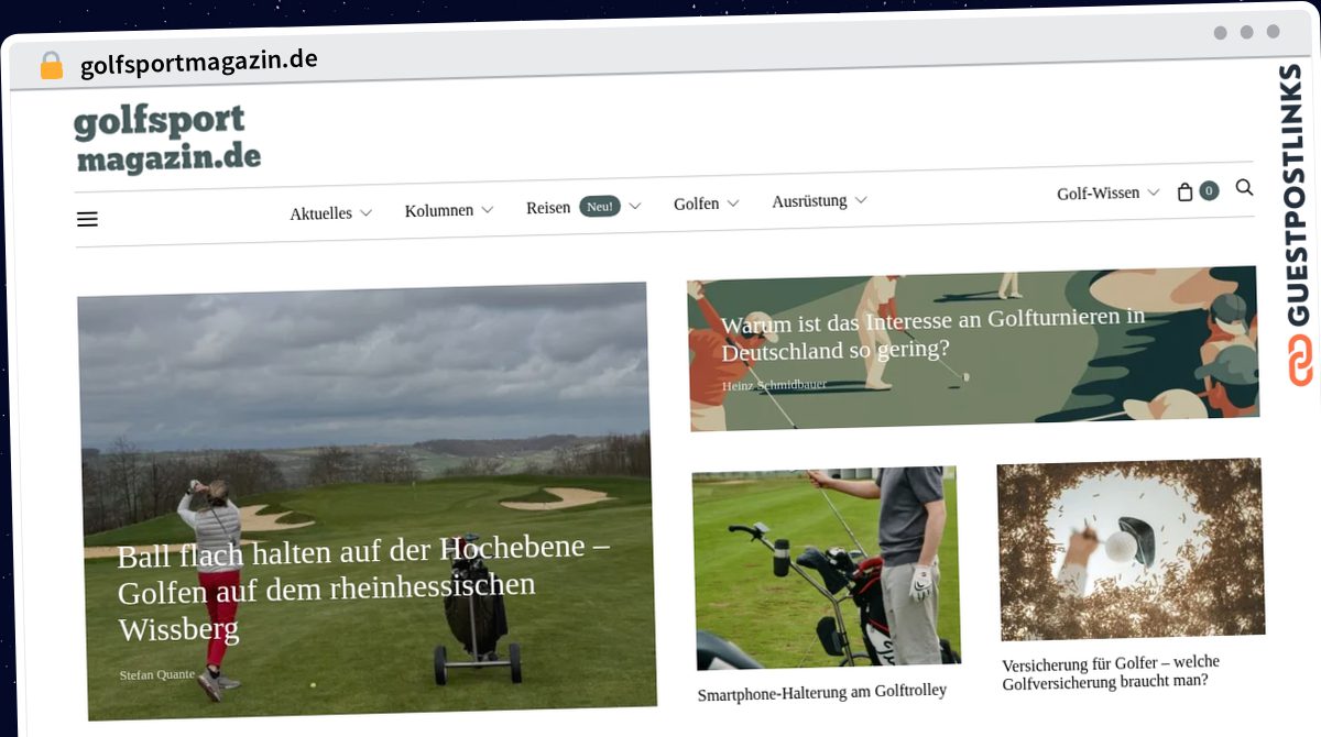 Publish Guest Post on golfsportmagazin.de