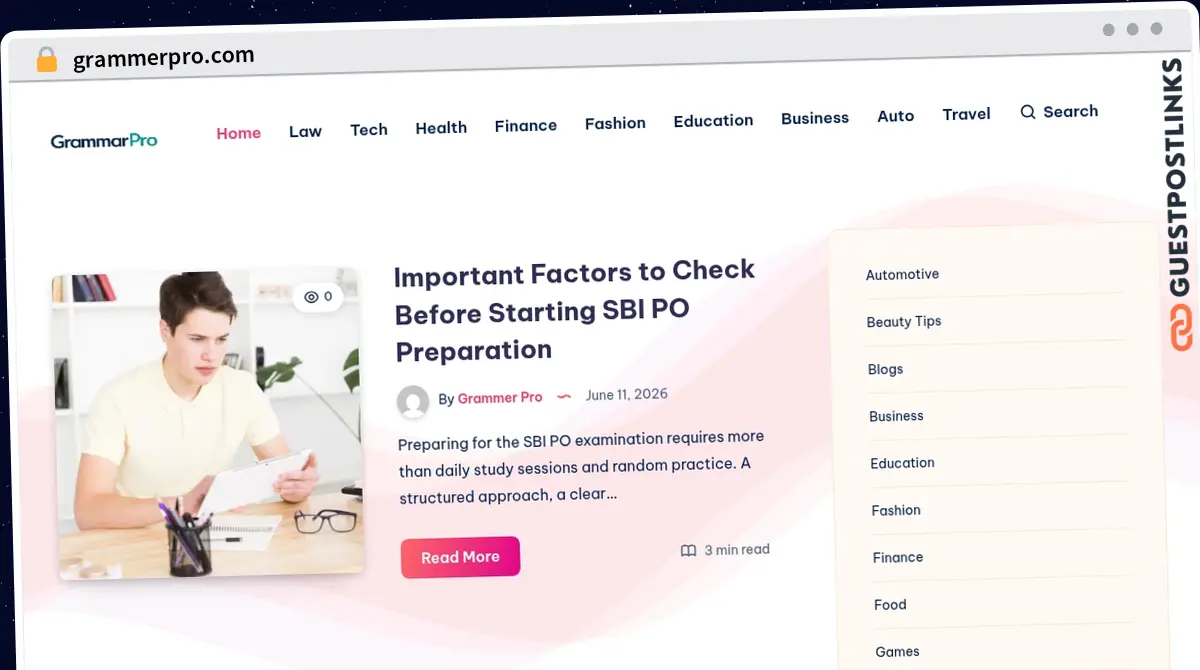 Publish Guest Post on grammerpro.com