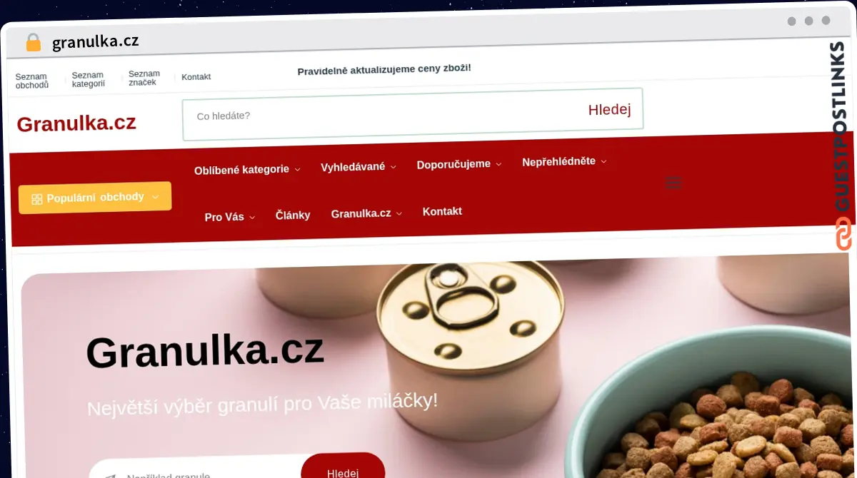 Publish Guest Post on granulka.cz