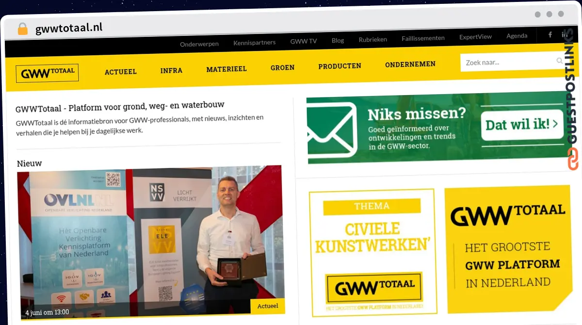 Publish Guest Post on gwwtotaal.nl