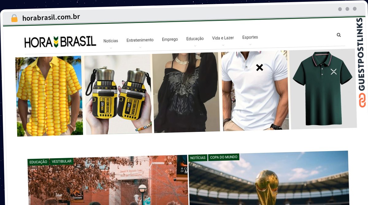 Publish Guest Post on horabrasil.com.br
