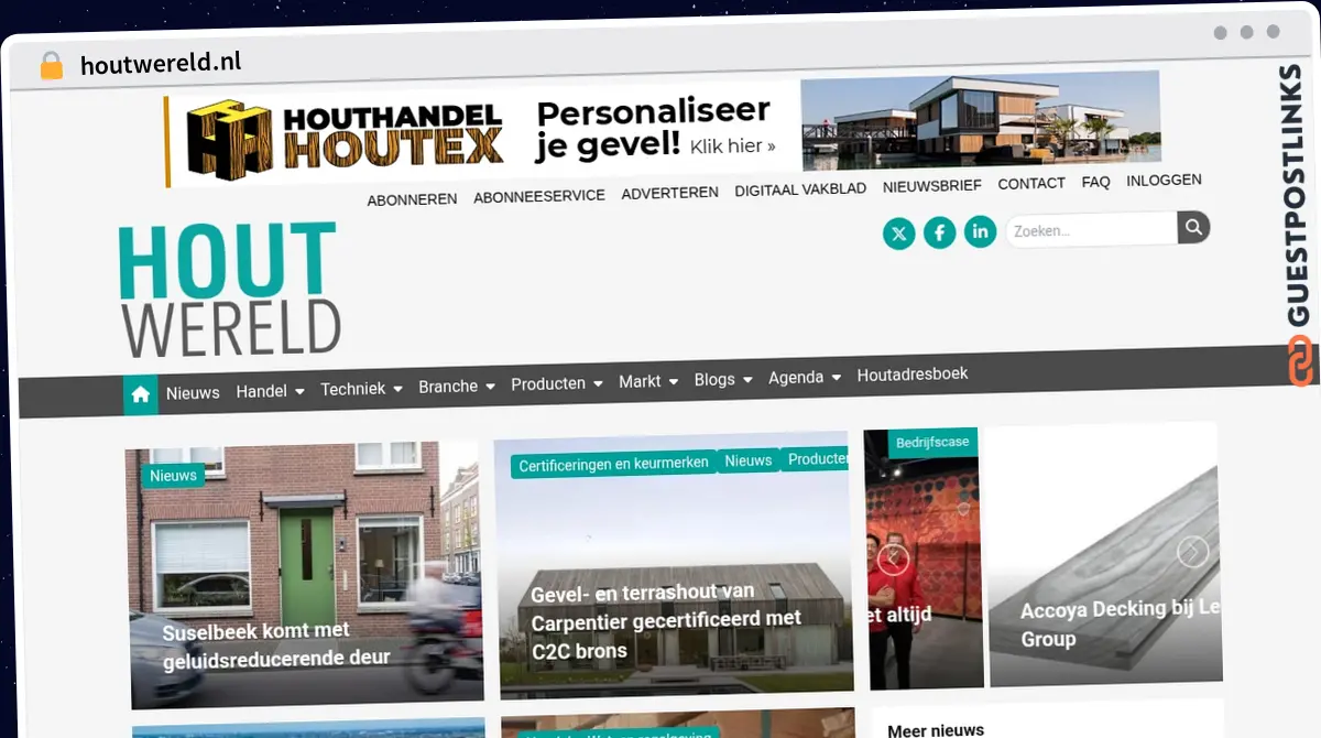 Publish Guest Post on houtwereld.nl