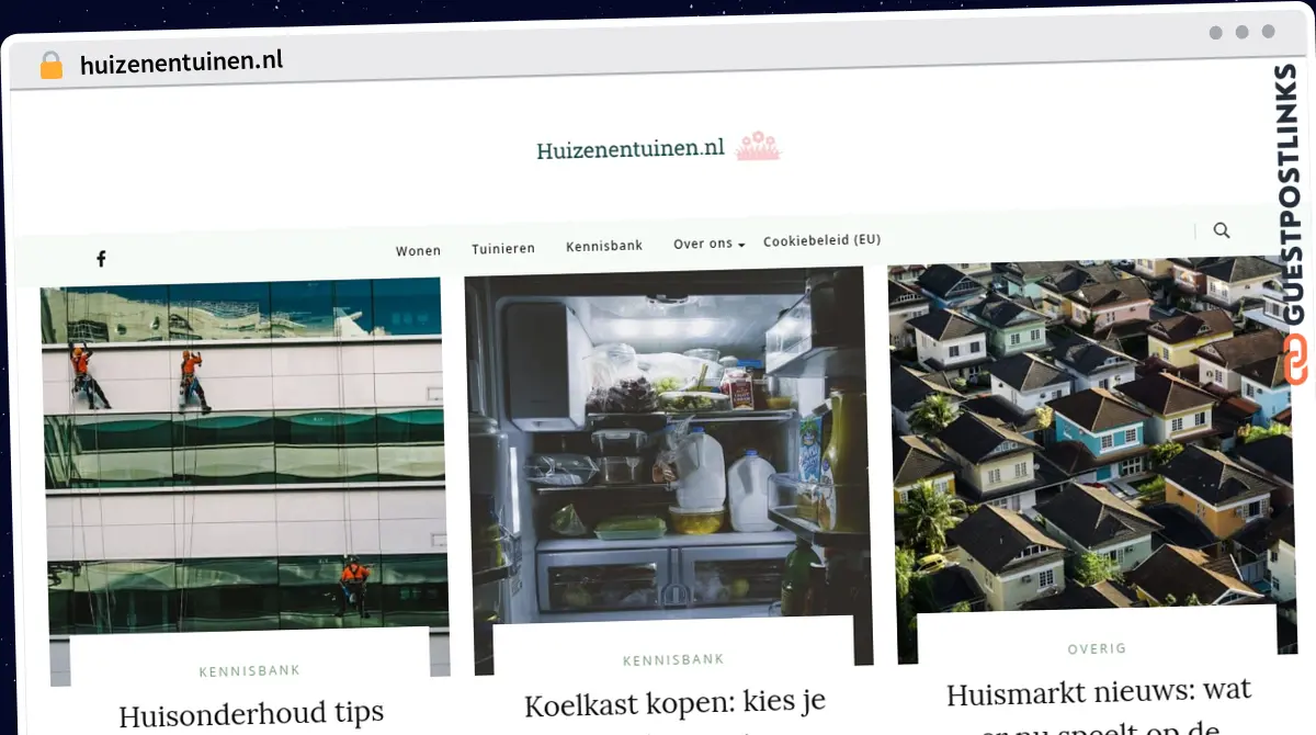 Publish Guest Post on huizenentuinen.nl
