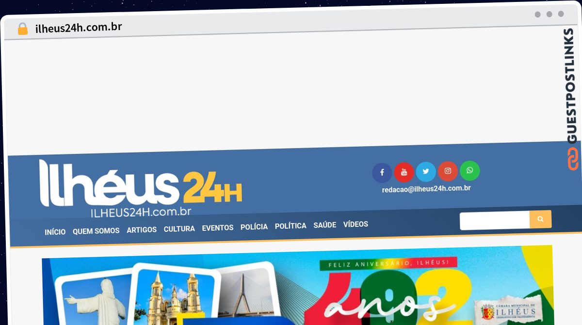 Publish Guest Post on ilheus24h.com.br
