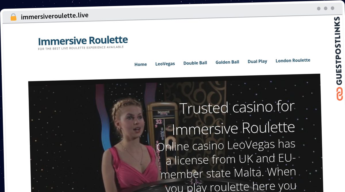 Publish Guest Post on immersiveroulette.live