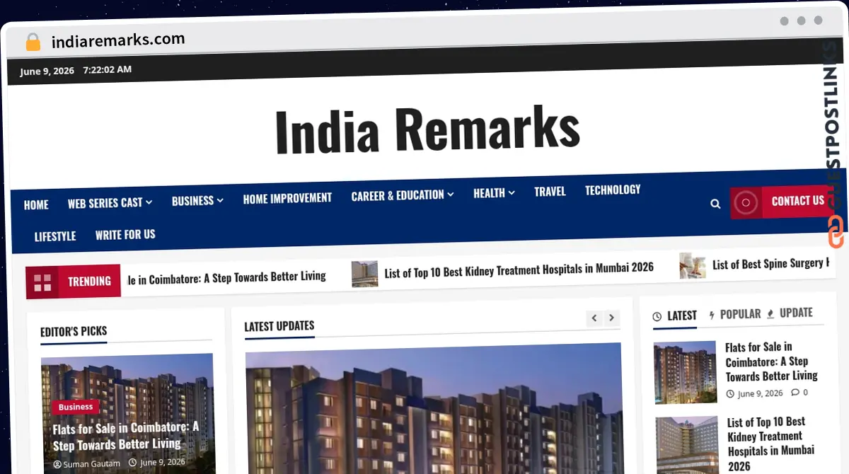 Publish Guest Post on indiaremarks.com
