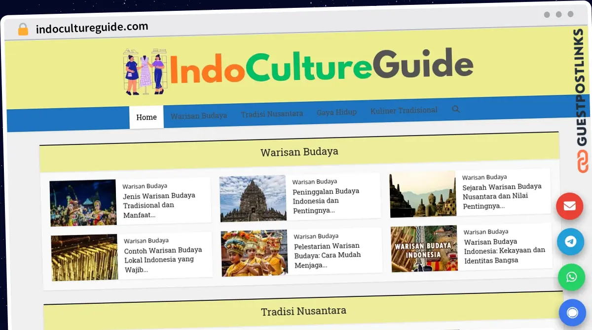 Publish Guest Post on indocultureguide.com