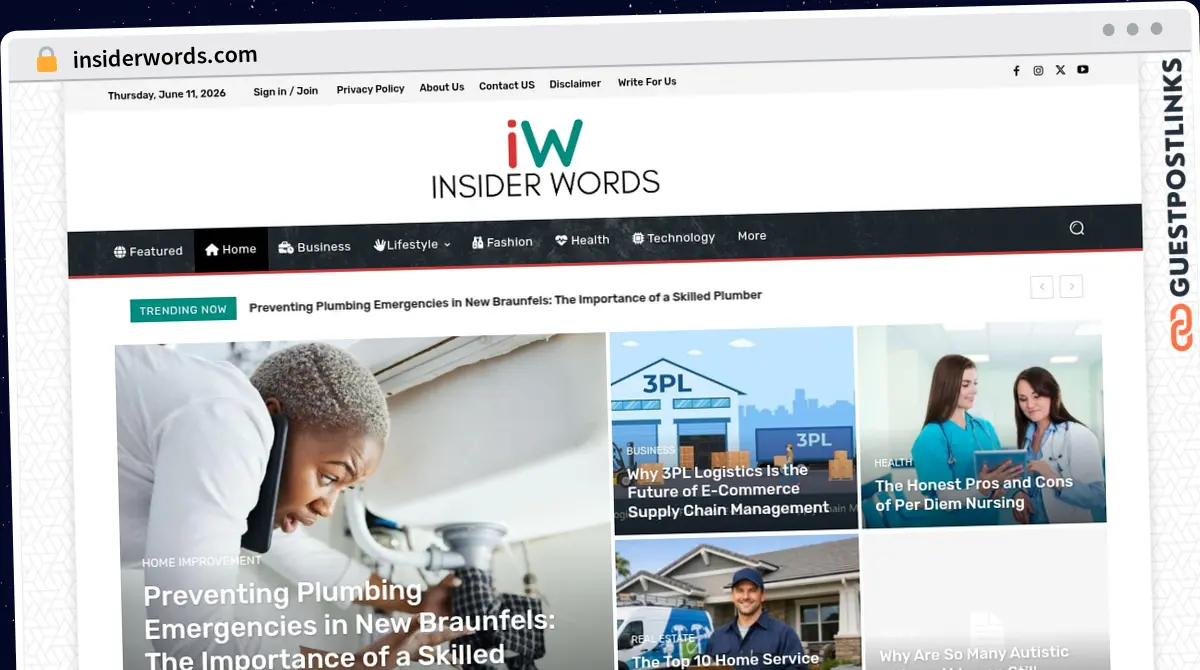Publish Guest Post on insiderwords.com