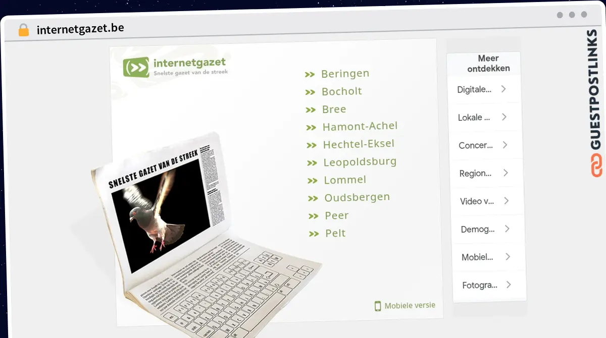 Publish Guest Post on internetgazet.be