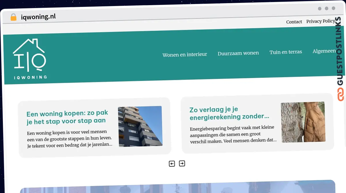 Publish Guest Post on iqwoning.nl