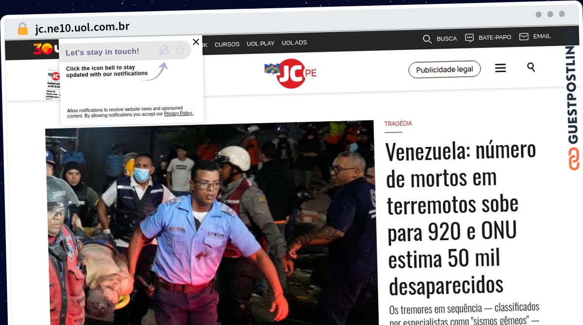 Publish Guest Post on jc.ne10.uol.com.br