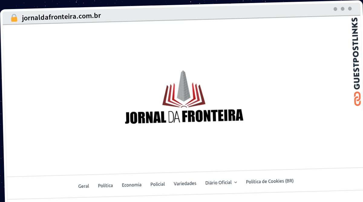 Publish Guest Post on jornaldafronteira.com.br