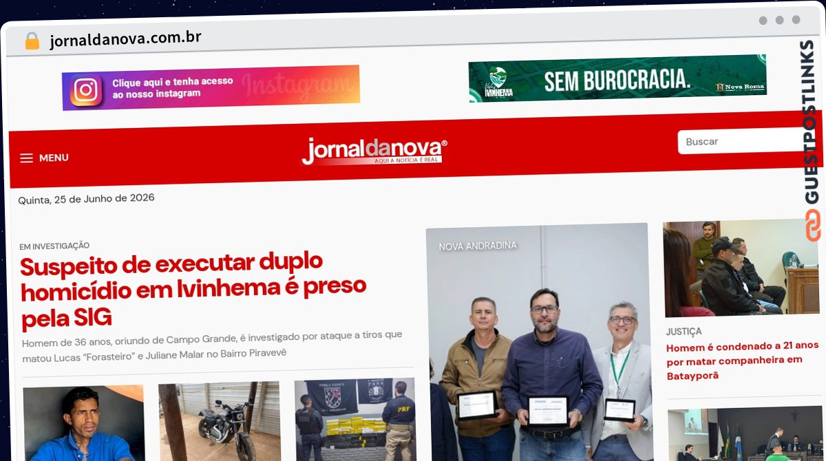 Publish Guest Post on jornaldanova.com.br