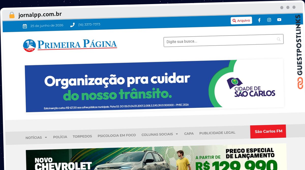 Publish Guest Post on jornalpp.com.br