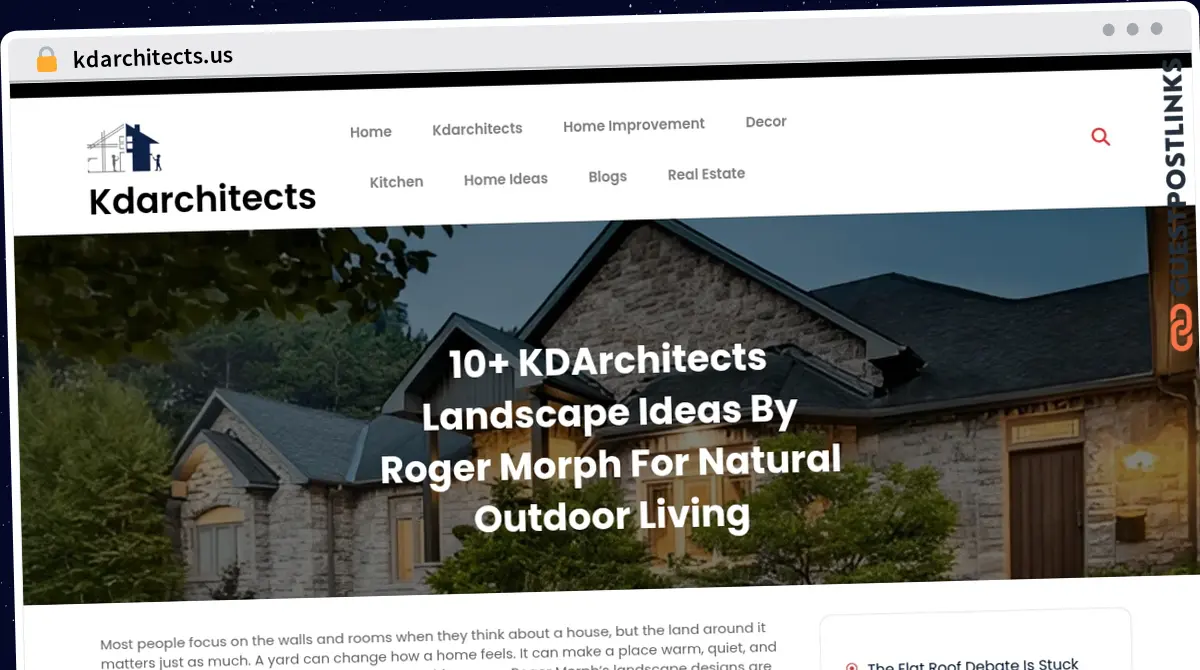 Publish Guest Post on kdarchitects.us