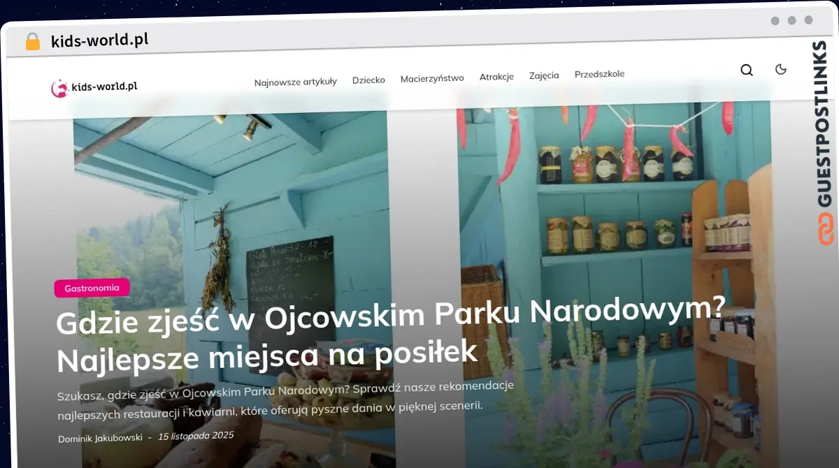 Publish Guest Post on kids-world.pl
