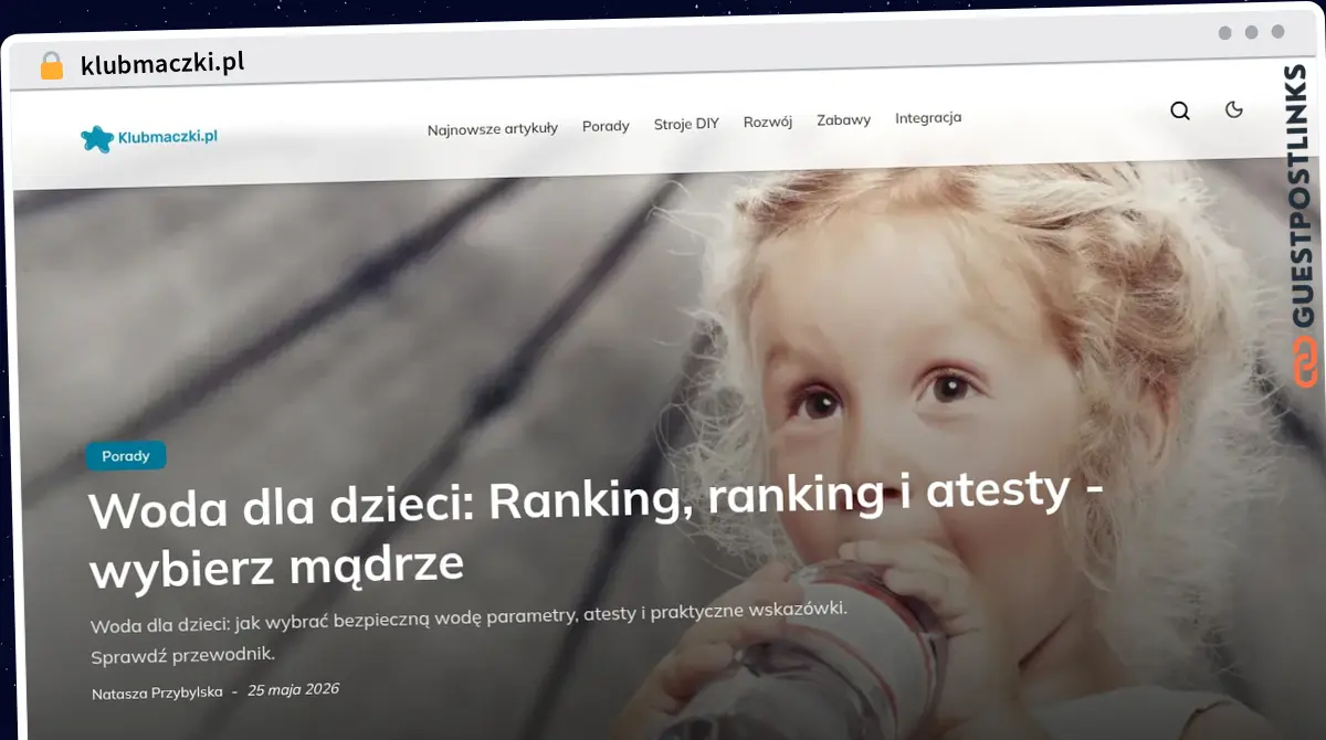 Publish Guest Post on klubmaczki.pl