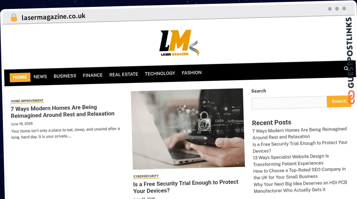 Publish Guest Post on lasermagazine.co.uk