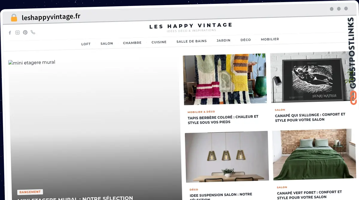 Publish Guest Post on leshappyvintage.fr