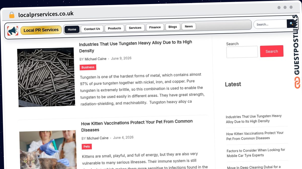 Publish Guest Post on localprservices.co.uk
