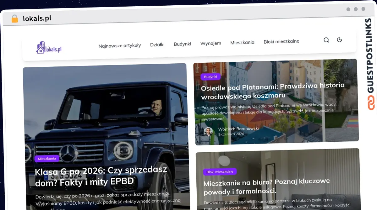 Publish Guest Post on lokals.pl