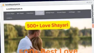 Publish Guest Post on loveshayariyan.in