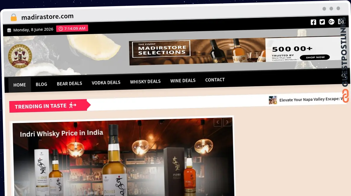 Publish Guest Post on madirastore.com