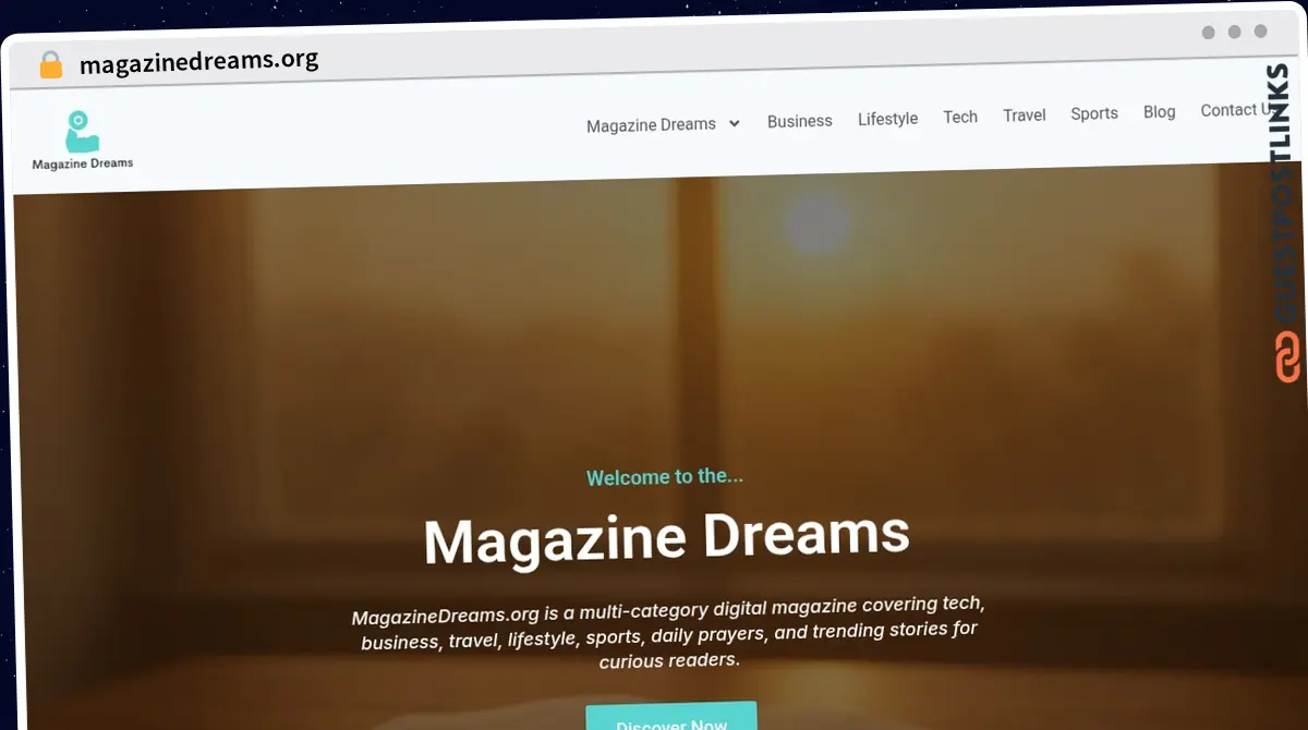 Publish Guest Post on magazinedreams.org